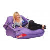 Beanbag Sedací pytel 189x140 comfort s popruhmi violet