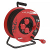 EMOS 108325 Kabel prodlužovací, 25m / 230V, cívka, 4 zásuvky, guma