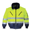 Portwest PJ50 Hi-Vis Pilot Bunda 3 v 1 žltá/tmavomodrá 2XL