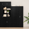 zahrada-XL Highboard Čierny dub 45 x 42.5 x 185 cm Kompozitné drevo 3365584