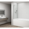 POLYSAN FISA vaňová zástena 700x1500mm, chróm, číre sklo FS1072-C