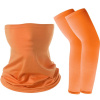 Letný set Ice Silk: Chladiaca šatka a návleky na ruky, oranžová