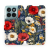 Flip pouzdro na mobil Motorola Moto G77 5G - Mobiwear VP46S, temná louka (Flip pouzdro, obal, kryt na mobil Motorola Moto G77 5G, tenký design, silikonová vanička, stojánek)