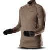 Pánská fleecová mikina TRIMM Clinic lite khaki/grey melange Velikost: S, Barva: lite khaki/grey melange