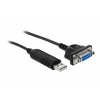 Delock Adaptér z rozhraní USB 2.0 na sériové rozhraní RS-232 s kompaktním krytem sériového konektoru