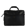 Pánska kožená taška na notebook čierna - Mustang William čierna