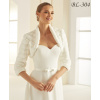 Kožušinové svadobné bolerko s 3/4 rukávom - ivory: BL-304 Rozmer: XL
