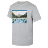 Pánske bavlnené tričko Husky Tee Lake M light grey, L