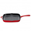 KUCHENPROFI Provence Grill 26 x 26 cm červená - liatinová grilovacia panvica