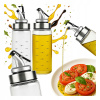 2x Szklana Butelka Dozownik z Podziałką 0,3 l na olej, ocot, sirup, omáčku
