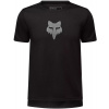 FOX Youth Ranger Ss Jersey Fox Head, black - YXL