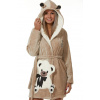 Dámský župan huňatý Méďa 1Z1060 béžová L + První výměna zboží zdarma.