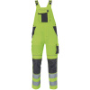 Cerva MAX VIVO HI-VIS Pracovné nohavice s trakmi žlté 66 0353004170066
