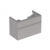 Geberit iCon - Spodná skrinka pod umývadlo, 890x620x477 mm, platinová lesklá 840392000