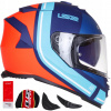 Prilba na motorku LS2 FF800 STORM SLANT modrá oranžová (Prilba na motorku LS2 FF800 STORM SLANT modrá oranžová)