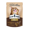 CLUB 4 PAWS Premium Plus plátky s kuracím a teľacím mäsom v omáčke 80g