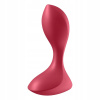 Análny kolík Satisfyer Backdoor Lover červený, stredný, 4,1 cm