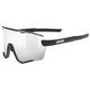 UVEX BRÝLE SPORTSTYLE 236 SET BLACK MAT / MIRROR SILVER (CAT. 3) + CLEAR (CAT. 0) Množ. Uni (r. 2022)