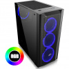 EVOLVEO Ptero Q1, case ATX , x RGB Rainbow Ring 120mm ventilátory , 2x 2,5 