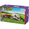 Rozprávková figúrka - Schleich 42346 Pick Up s prívesom na kone (Schleich 42346 Pick Up s prívesom na kone)