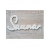 LYMFY | Nápis Sauna 20cm frézovaný 1 s dierkami | prírodné drevo