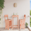 vidaXL Barové stoličky 2 ks 40x48,5x115,5 cm masívny douglas - Hnedá - 79458-33881
