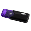 USB kľúč, 128GB, USB 3.2, EMTEC B110 Click Easy, čierna fialová
