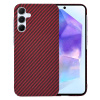 Techsuit Samsung Galaxy A55 Ochranný obal s karbónovým vzorom KP33227 červená