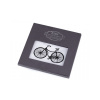 Pánska vreckovka bicykel, auto, motorka / dárčeková kazeta - 1 ks 1 biela kolo