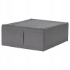IKEA SKUBB úložný box na oblečenie/posteľnú bielizeň, SIVÝ, 44x55 cm