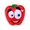 SQUISHY - Antistresová penová hračka Paprika, 3 farby Červená