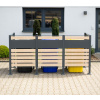 Westmann Box 3 kovový box na odpadkové koše 3x 240l, imitácia dreva