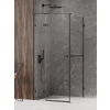 New Trendy Avexa Black sprchovací kút 100x80 cm štvorcová čierna matné/priehľadné sklo EXK-2538