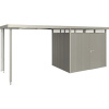 Prístrešok pre záhradný domček Biohort HighLine 2 vel. S 150x195 cm sivý kremeň metalický