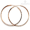 BENETO AGUC2439/SCS-ROSE - Rose gold strieborné náušnice kruhy 30 mm