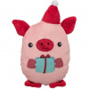 Xmas Pig - prasiatko 19 cm, hračka pre psy bez zvuku, plyš