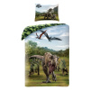 Obojstranné bavlnené obliečky JURASSIC WORLD Dinosaury, 140/200+70/90, JW-21BL