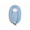 EasyGrow Dojčiaci vankúš a hniezdo pre bábätko MUM & ME Blue