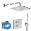 Ideal Standard CeraTherm Navigo - Sprchový set s termostatom pod omietku, s telesom, 30x30 cm, chróm A7773AA
