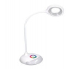 Stolná lampa Solight LED stolná lampička nabíjacia, 5W, RGB podsvietenie, stmievateľná, USB napájanie (WO44)