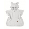 Baby Nellys Detské mušelínové pončo lux s kapucňou Teddy rýchloschnúce šedé Veľ. 80/104