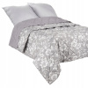 Prikrývka na posteľ - Plocoma poľské tkaniny Polyester 260 x 220 cm odtiene šedej farby (Prešívané posteľné postele na dvojitej posteli 220x260 kapa)