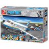 Kocky SLUBAN osobné lietadlo letisko autá ľudské 463 dielov 7 figúrok