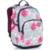 Študentský batoh s kvetinami Topgal YOKO 21030 G