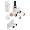 Novaservis - Termostatická pripojovacia súprava ventilov rohová, biela ZTT30WH