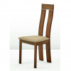 Tempo Kondela Drevená stolička, buk merlot/hnedá látka, DESI (44,5x103x50cm)