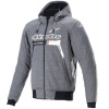 ALPINESTARS Bunda CHROME IGNITION HOODIE (sivá/biela/čierna/červená, veľ. L) 100