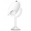 Kozmetické zrkadlo Simplehuman Sensor TRIO, LED osvetlenie, 1x / 5x / 10, dobíjacie, biela nerez