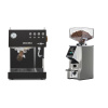 Ascaso Steel UNO PID, Black&Wood + Eureka Mignon Specialita Smart, CR chrome