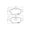 BREMBO Sada brzdových platničiek kotúčovej brzdy BREMBO P 10 011